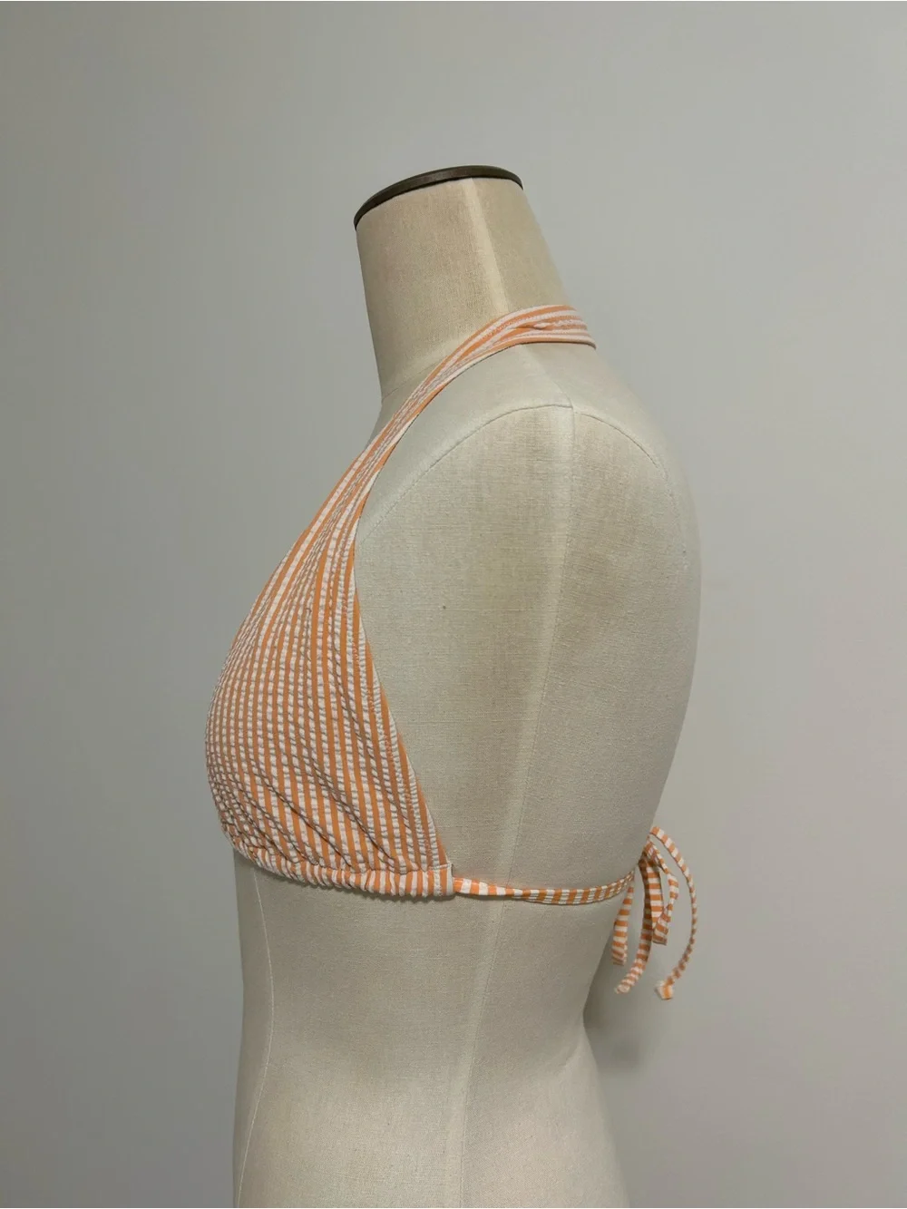 J. Crew Striped Halter Bikini Top